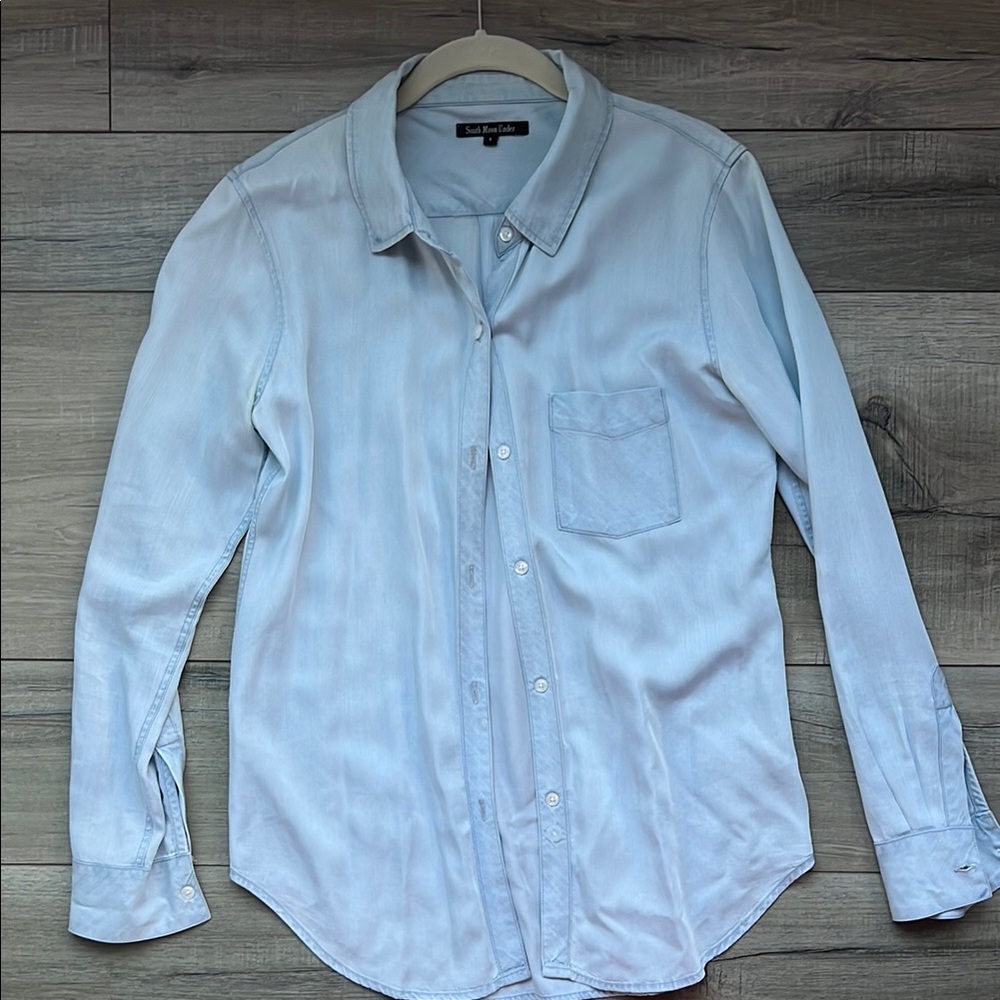 South Moon Under Blue Button Down Shirt